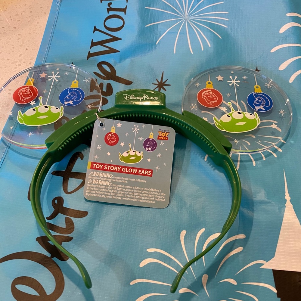 Disney Parks Toy Story Glow Mickey Ears Light UP - Picture 1 of 11